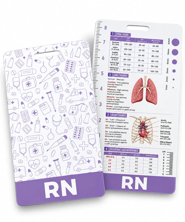 RN Badge Buddy™ — Female Nurse ID Badge Label