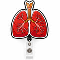 THRADS Lungs Anatomy Badge Reel™ — Acrylic Medical ID Clip