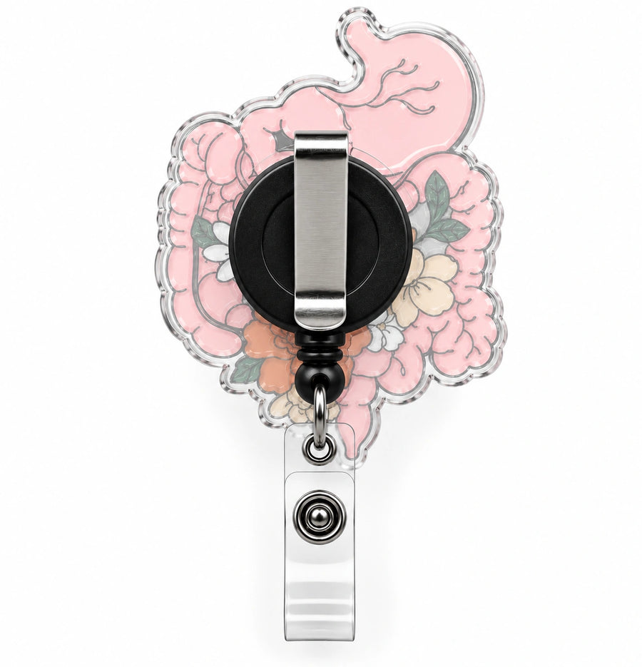THRADS GI Tract Badge Reel™ — Acrylic Medical ID Clip