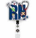 THRADS RN Badge Reel™ — Acrylic Registered Nurse ID Clip